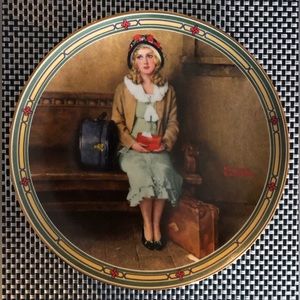 A Young Girl’s Dream Collectors Plate by Norman Rockwell
